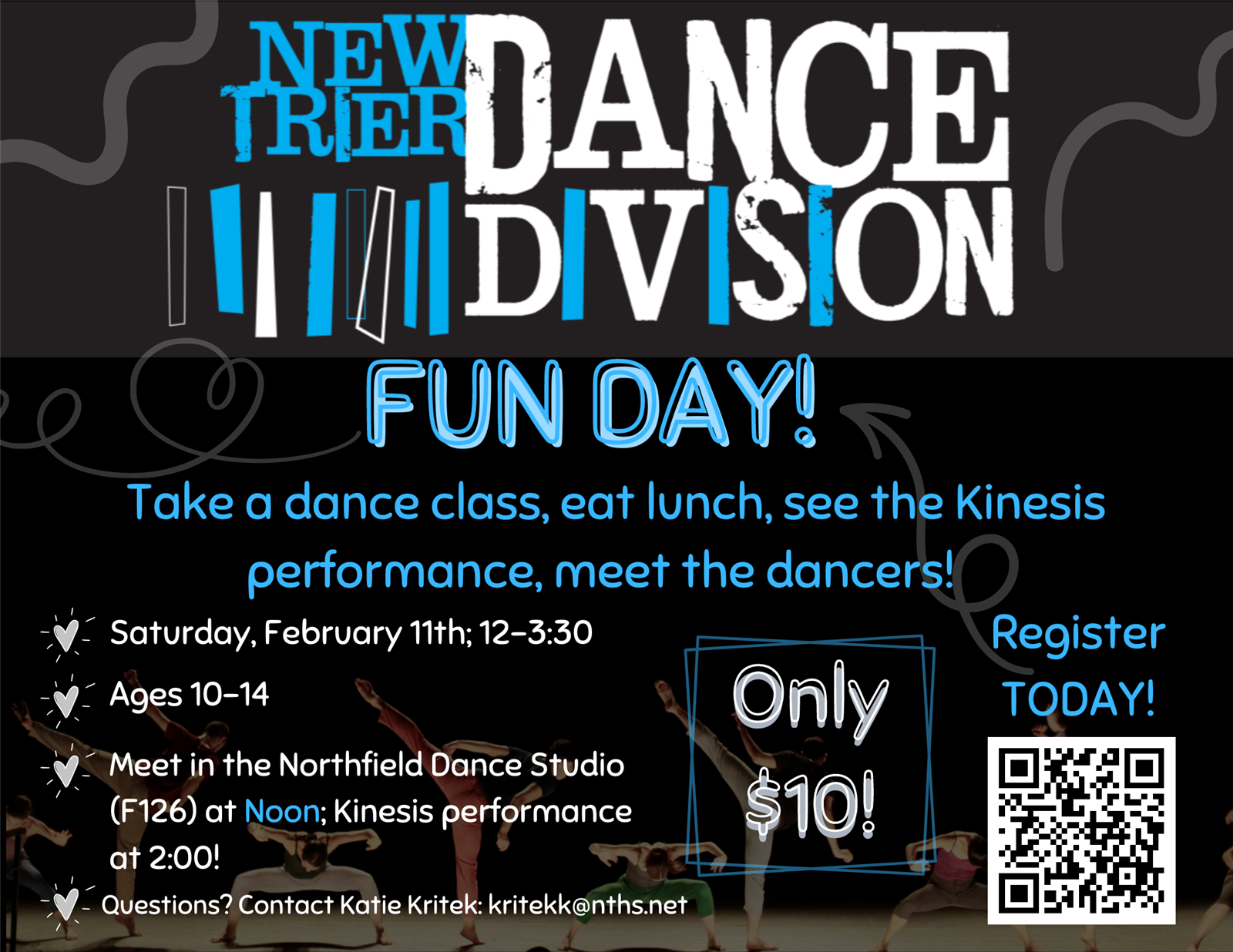 The Dance Division FUN day flyer
